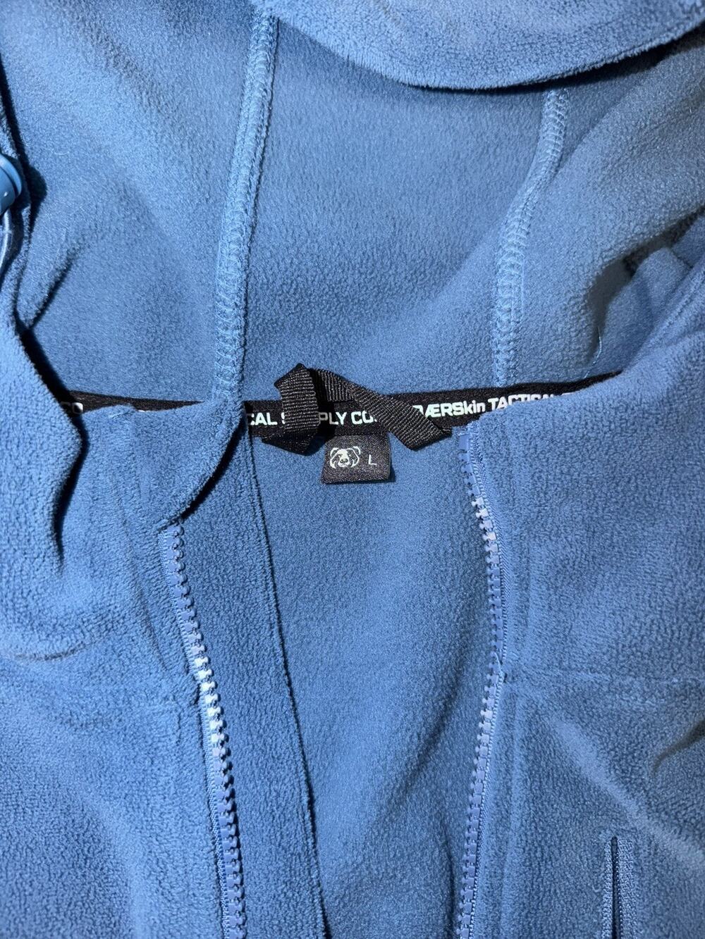 Baerskin Tactical Heavy Weight Full Zip Grey Hoodie Jacket Large